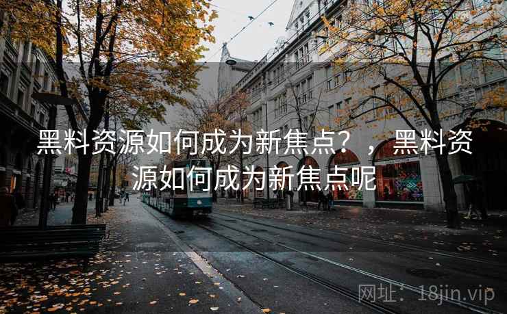 黑料资源如何成为新焦点？，黑料资源如何成为新焦点呢
