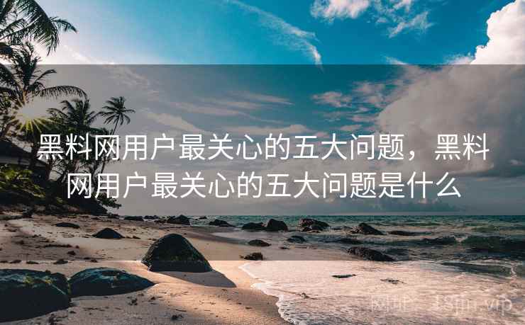 黑料网用户最关心的五大问题，黑料网用户最关心的五大问题是什么